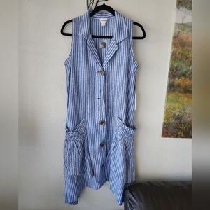 Linen Blend Dress with pockets